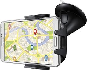 img 1 attached to 📱 SAMSUNG Car Mount Navigation Dock EE-V200 - Black, Compatible with 4.0'' - 5.7'' Devices