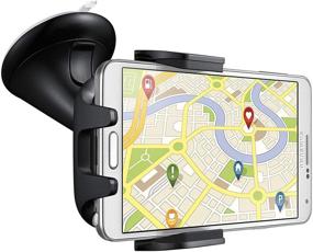 img 4 attached to 📱 SAMSUNG Car Mount Navigation Dock EE-V200 - Black, Compatible with 4.0'' - 5.7'' Devices