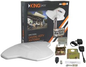 img 1 attached to Улучшите прием телевизионного сигнала с KING OA8300 Jack замена головки HDTV направленная антенна над воздушной антенной - белый