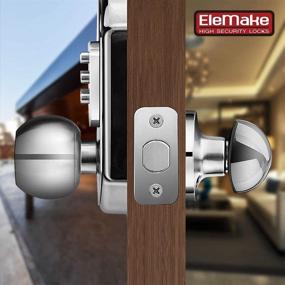 img 2 attached to 🔐 Megaflint Keyless Entry Door Lock Deadbolt - Stainless Steel, Mechanical, Pass Code or Key, 100% Electronic-Free