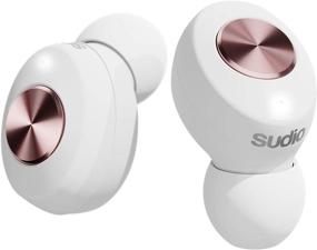 img 2 attached to 🎧 Sudio Tolv White True Wireless Earbuds - Auto Pairing, Compact Charging Case, 35-hour Play Time, iOS and Android Compatible