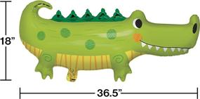 img 2 attached to 🐊 Alligator Birthday Party Mylar Balloon, 1 count