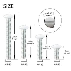 img 3 attached to 🔩 Versatile 100-Pack Wall Plate Screws: Taezn Outlet Cover Screws with 4 Length Sizes, Ideal Replacement for Switches, Light Plates & Wall Outlets - White Screws Included