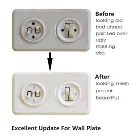 img 1 attached to 🔩 Versatile 100-Pack Wall Plate Screws: Taezn Outlet Cover Screws with 4 Length Sizes, Ideal Replacement for Switches, Light Plates & Wall Outlets - White Screws Included