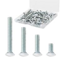 🔩 versatile 100-pack wall plate screws: taezn outlet cover screws with 4 length sizes, ideal replacement for switches, light plates & wall outlets - white screws included logo