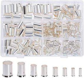 img 4 attached to 🔌 300Pcs RockDIG Wire Ferrule Crimp Connector Kit - 8 Sizes Assortment, Tinned Copper, Electrical Cable Pin Cord End Terminal, for 12 10 8 6 4 2 1/0 2/0 Gauge Wires