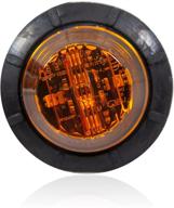 🌟 maxxima m09410y amber 1.25-inch round led low-profile marker light for clearance logo