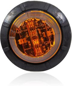 img 1 attached to 🌟 Maxxima M09410Y Amber 1.25-Inch Round LED Low-Profile Marker Light for Clearance