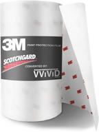 🎞️ 3m clear bra paint protection film roll (4" x 88") - scotchgard bulk features logo