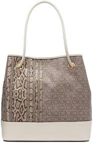 img 3 attached to Calvin Klein Gabrianna Monogram Almond Women's Handbags & Wallets