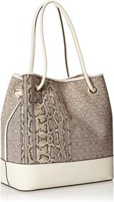 img 1 attached to Calvin Klein Gabrianna Monogram Almond Women's Handbags & Wallets