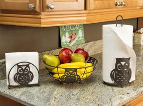 img 1 attached to Enhance Your Dining Décor with the Home Basics Bronze Napkin Holder