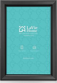 img 4 attached to 🖼️ LaVie Home 4x6 Picture Frames (1 Pack, Black) - High Definition Glass Wall Mount & Table Top Display | Simple Design Photo Frame