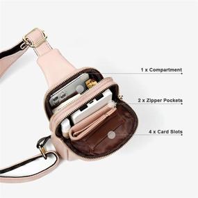 img 1 attached to Stylish and Convenient Small Crossbody Cell Phone 👜 Bag: Women's Mini Shoulder Handbag Wallet with Card Hold Purse