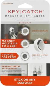 img 4 attached to KeyCatch Sticky by KeySmart - The Ultimate Magnetic Key Rack Solution (3 Pack)