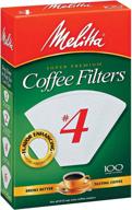 ☕️ melitta 624102 white coffee filters - pack of 100 #4 filters logo