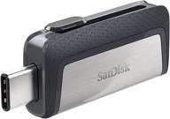 128gb sandisk ultra dual drive usb type-c - usb-c, usb 3.1 (sdddc2-128g-g46) серый логотип