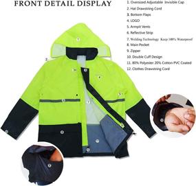 img 2 attached to 🌧️ Optimized Lightweight Water-resistant Raincoats: Personal Protective Equipment for Occupational Health & Safety