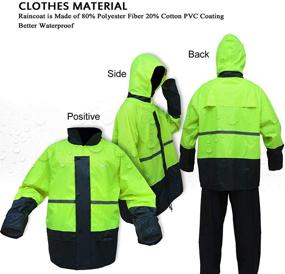 img 3 attached to 🌧️ Optimized Lightweight Water-resistant Raincoats: Personal Protective Equipment for Occupational Health & Safety