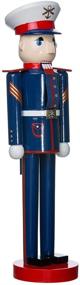 img 4 attached to Kurt Adler 15-Inch Wooden Military Nutcracker with Enhanced SEO