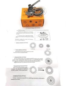 img 1 attached to 🌸 LNKA Flower Stitch Presser Foot Attachment with Flower Circular Designs Ruffler for All Low Shank Sewing Machines