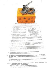 img 2 attached to 🌸 LNKA Flower Stitch Presser Foot Attachment with Flower Circular Designs Ruffler for All Low Shank Sewing Machines
