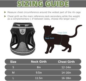 img 3 attached to 🐈 Breathable Cat Harness and Leash Set - Escape Proof Vest, Reflective Adjustable Soft Mesh Harness, Easy Control for Outdoor Walking - PUPTECK