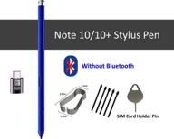 📝 galaxy note 10 pen stylus touch s pen replacement - samsung note 10/10+ 5g +tips/nibs+ type-c adapter+ eject pin - sliver glow logo