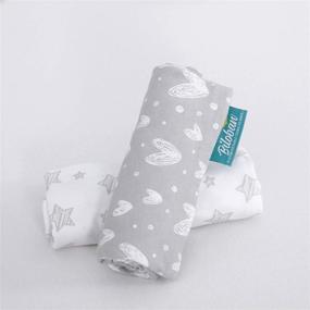 img 1 attached to SNOO Smart Sleeper Bassinet Sheets: Premium 100% Jersey Knit Cotton in Grey Print for Baby