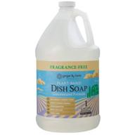 🍽️ ginger lily farms botanicals plant-based liquid dish soap - max grease cleaning power, fragrance-free, 1 gallon refill (128 fl. oz.) logo