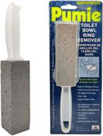 🚽 pumie tbr-6 toilet bowl ring remover - pumice stone with handle, powerful stain remover for toilets, sinks, tubs, showers - safe for porcelain, pack of 2 logo
