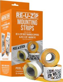 img 4 attached to 🔧 Easy Mounting Solution: RE-U-ZIP Dust Barrier Entry Mounting Strips, 3 Pack