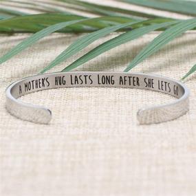 img 2 attached to 🌹 Memorial Bracelet - Remembrance Jewelry Sympathy Gift for Women - Loss of Loved One Remembrance Cuff Bangle