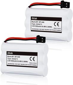 img 4 attached to 🔋 iMah Ryme B7 BT-446 BT-1005 Battery 2-Pack for Uniden Handset Phone Models: TXC146 TXC400 TXC580 DCT646 DCX770 TCX800 TXC860A TCX950 TRU8885 TRU8888 TRU9460 TRU9465 TRU9480 TRU9485, DC 3.6V Ni-MH