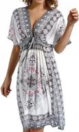 π stylish loose beach dress: cherry cat women's swimsuit cover up logo