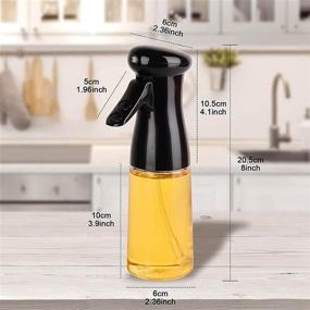 img 1 attached to 🥗 Convenient and Versatile Olive Oil Spray Bottle for Healthy Cooking: 210ml Portable Dispenser for Air Fryer, Kitchen, Salad, Baking, and BBQ