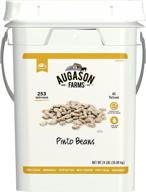 🥫 augason farms pinto beans складовое предупреждение о внезапном голоде - 4-галлоновое ведро с 253 порциями. логотип