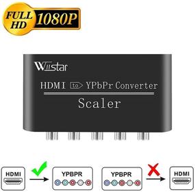 img 3 attached to 🔌 Wiistar HDMI to Component 1080P Converter with YPbPr 5RCA RGB Video + R / L Audio | Support Scaler for HDTV PC PS3 Roku Blu-Ray DVD