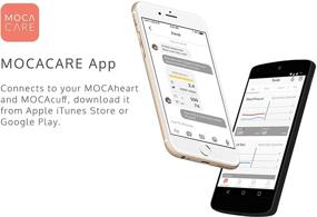 img 2 attached to 💓 Оставайтесь на связи с вашим сердечным здоровьем с помощью MOCAheart - передового беспроводного Bluetooth-трекера сердечного здоровья и мониторингового устройства со свободным приложением для iPhone iOS и Android.