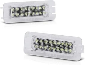 img 4 attached to 🔆 High-Performance LED License Plate Light Assembly for Porsche 987 Cayman Boxster 996 997 911 Carrera Cayenne Panamera – 6000K Diamond White (2-Pieces)