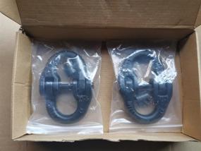 img 1 attached to 🔗 Trailer Safety Chain Connector, Hammerlock Coupling Link, 1/2'', Black Painted, 12000 lbs Working Load (2 Pack): Ensuring Secure Towing with Heavy-Duty Strength