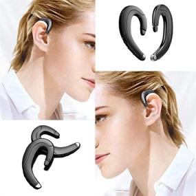 img 1 attached to 🎧 Wireless Bluetooth Ear-Hook Headset - No Earplugs, Waterproof & Pain-Free, Ideal for Mobile Phones, Business, Office, and Sports