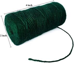 img 3 attached to Colored Jute Twine 328 Feet Durable Natural Jute Rope String Perfect For Arts Crafts Mason Jars Knife Handle Wrapping Wedding Decorations Home Gardening Durable Packing String For Gifts Presents Exterior Accessories