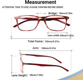 img 3 attached to 👓 Affordable 4-Pack Reading Glasses: Stylish Spring Hinge Colorful Readers for Men and Women"