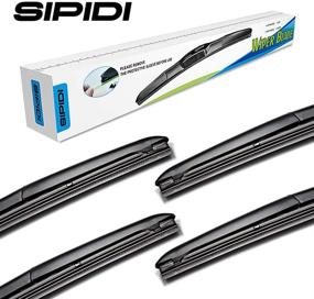 img 4 attached to 🧼 SIPIDI Hybrid Windshield Wipers Blades - Pack of 4, 26” + 17”