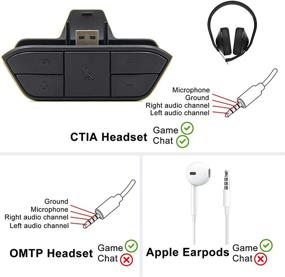 img 1 attached to 🎧 Stereo Headset Adapter for Xbox One & Xbox Series X/S Controller - Enhance Audio Balance (Game Sound & Voice Chat), Volume, and Mic Control