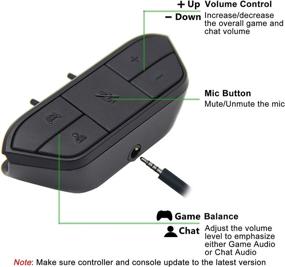 img 3 attached to 🎧 Stereo Headset Adapter for Xbox One & Xbox Series X/S Controller - Enhance Audio Balance (Game Sound & Voice Chat), Volume, and Mic Control