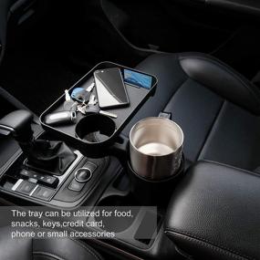 img 2 attached to 🚗 SEVEN SPARTA Car Cup Holder Expander & Tray: Compatible with Yeti, Hydro Flasks, Nalgenes, Camelbak - Large Bottles, 3.4"-3.7" Diameter