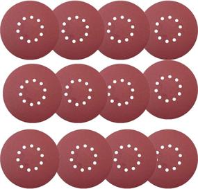 img 4 attached to 🔧 Tonmp 30 PCS 9 Inch Hook-and-Loop Sanding Discs: Variety Pack with 5 pcs of 80, 100, 120, 180, 240, 400 Grits Sander Paper - Ideal for Drywall Sander