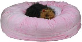 img 3 attached to 🛏️ Teafco Otto Pet Bed: Pink Round Bed with Heat Relief Padding for Ultimate Comfort